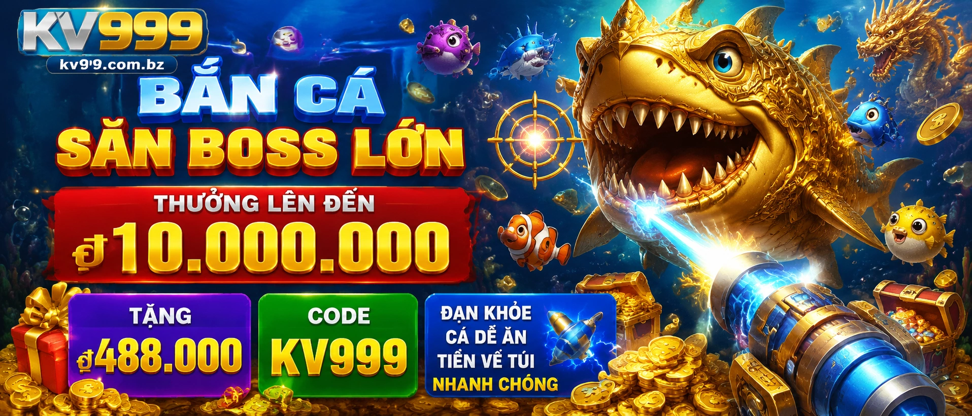 Game bắn cá 3D với hiệu ứng đại dương